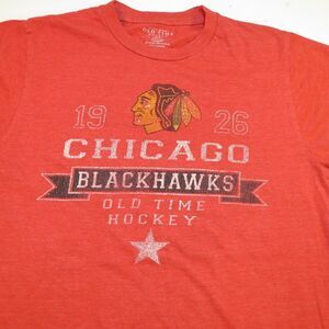 CHICAGO BLACKHAWKS  NHL HOCKEY T SHIRT Mens S OLD TIME HOCKEY Vintage Style